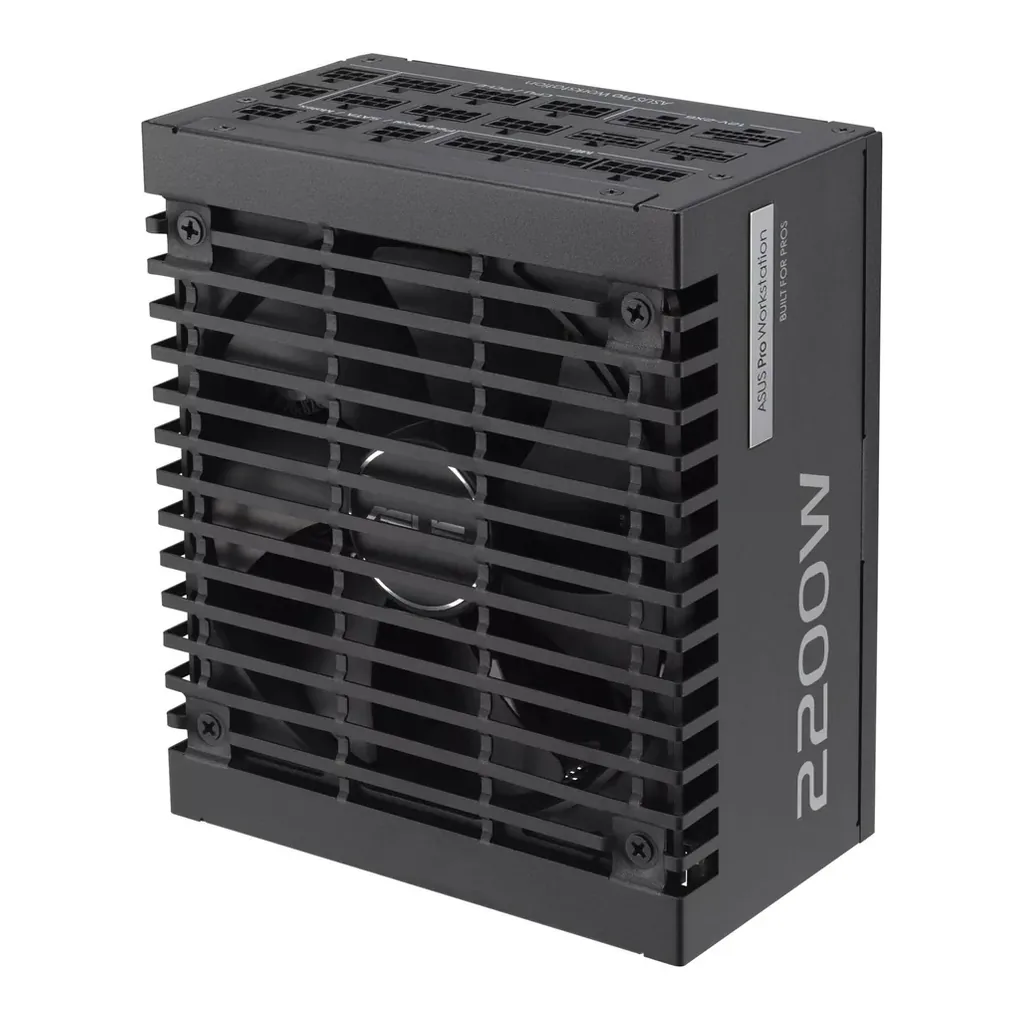 ASUS Pro WS Power Supply, 2200W Power, 80 PLUS Platinum Efficiency, ATX 3.1 Compatible, Dual-Ball Fan Bearings, Gold-Plated High-Performance Copper Pins, Black | 90YE00Z1-B0NA00 – Gallery image 5 ASUS Pro WS Power Supply, 2200W Power, 80 PLUS Platinum Efficiency, ATX 3.1 Compatible, Dual-Ball Fan Bearings, Gold-Plated High-Performance Copper Pins, Black | 90YE00Z1-B0NA00 – Gallery image 5