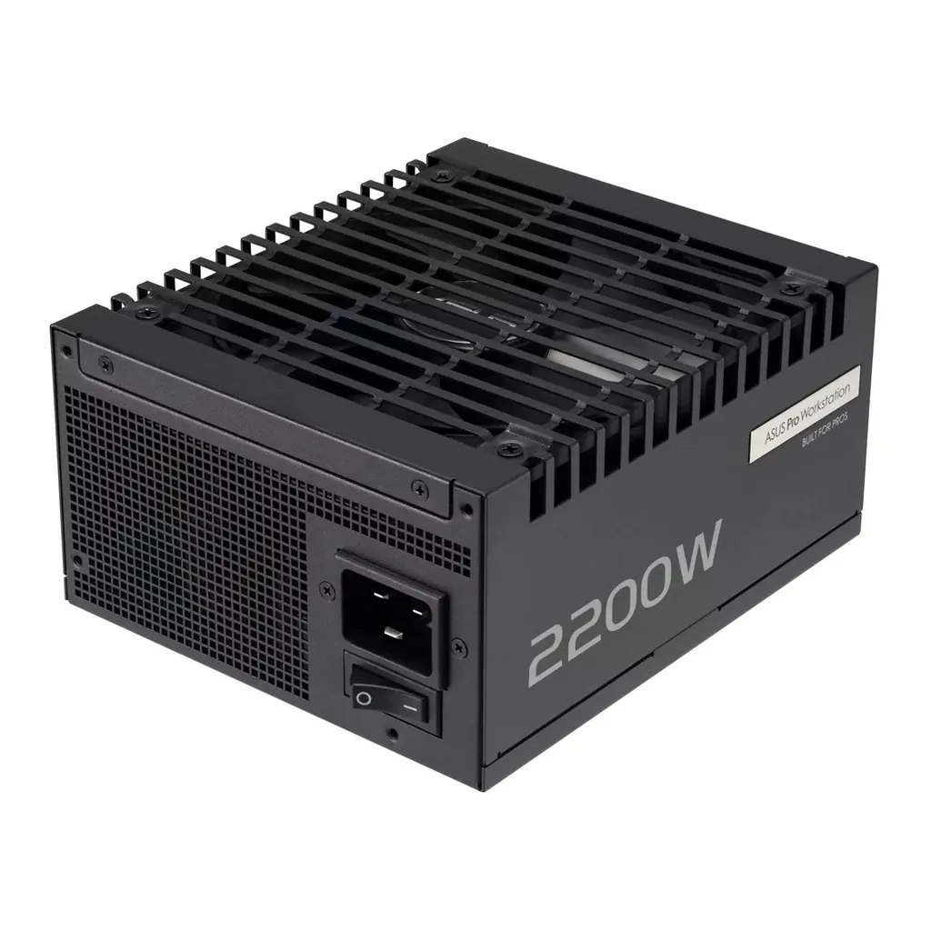ASUS Pro WS Power Supply, 2200W Power, 80 PLUS Platinum Efficiency, ATX 3.1 Compatible, Dual-Ball Fan Bearings, Gold-Plated High-Performance Copper Pins, Black | 90YE00Z1-B0NA00 – Gallery image 6 ASUS Pro WS Power Supply, 2200W Power, 80 PLUS Platinum Efficiency, ATX 3.1 Compatible, Dual-Ball Fan Bearings, Gold-Plated High-Performance Copper Pins, Black | 90YE00Z1-B0NA00 – Gallery image 6