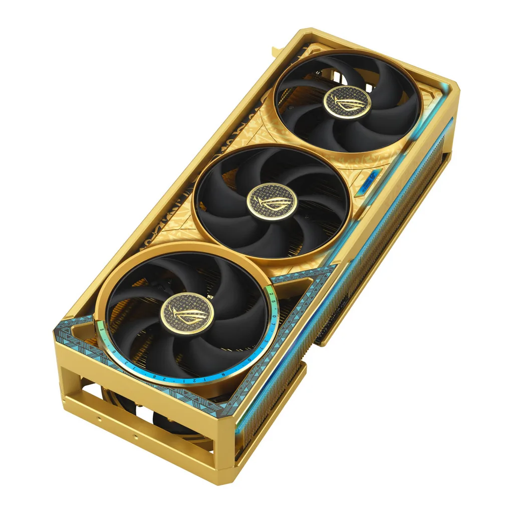 ASUS ROG Astral GeForce RTX 5090 Dhahab OC Edition Graphics Card, 32GB GDDR7 512-Bit Memory, 2580 MHz Boost Clock, 21760 CUDA Cores, 28 Gbps Memory Sp – Gallery image 2 ASUS ROG Astral GeForce RTX 5090 Dhahab OC Edition Graphics Card, 32GB GDDR7 512-Bit Memory, 2580 MHz Boost Clock, 21760 CUDA Cores, 28 Gbps Memory Sp – Gallery image 2