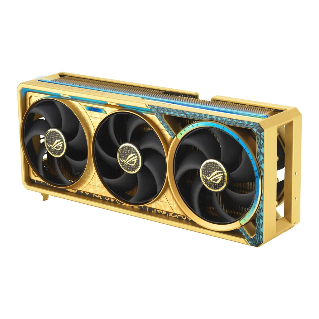 ASUS ROG Astral GeForce RTX 5090 Dhahab OC Edition Graphics Card, 32GB GDDR7 512-Bit Memory, 2580 MHz Boost Clock, 21760 CUDA Cores, 28 Gbps Memory Sp – Gallery image 5 ASUS ROG Astral GeForce RTX 5090 Dhahab OC Edition Graphics Card, 32GB GDDR7 512-Bit Memory, 2580 MHz Boost Clock, 21760 CUDA Cores, 28 Gbps Memory Sp – Gallery image 5