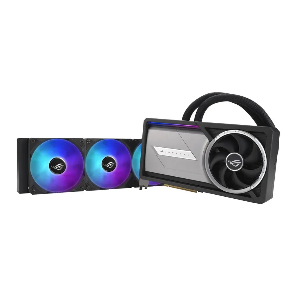 ASUS ROG Astral LC GeForce RTX 5090 OC Edition Graphics Card, 32GB GDDR7 512-Bit Memory, 2580 MHz Boost Clock, 21760 CUDA Cores, 28 Gbps Memory Speed, – Gallery image 4 ASUS ROG Astral LC GeForce RTX 5090 OC Edition Graphics Card, 32GB GDDR7 512-Bit Memory, 2580 MHz Boost Clock, 21760 CUDA Cores, 28 Gbps Memory Speed, – Gallery image 4