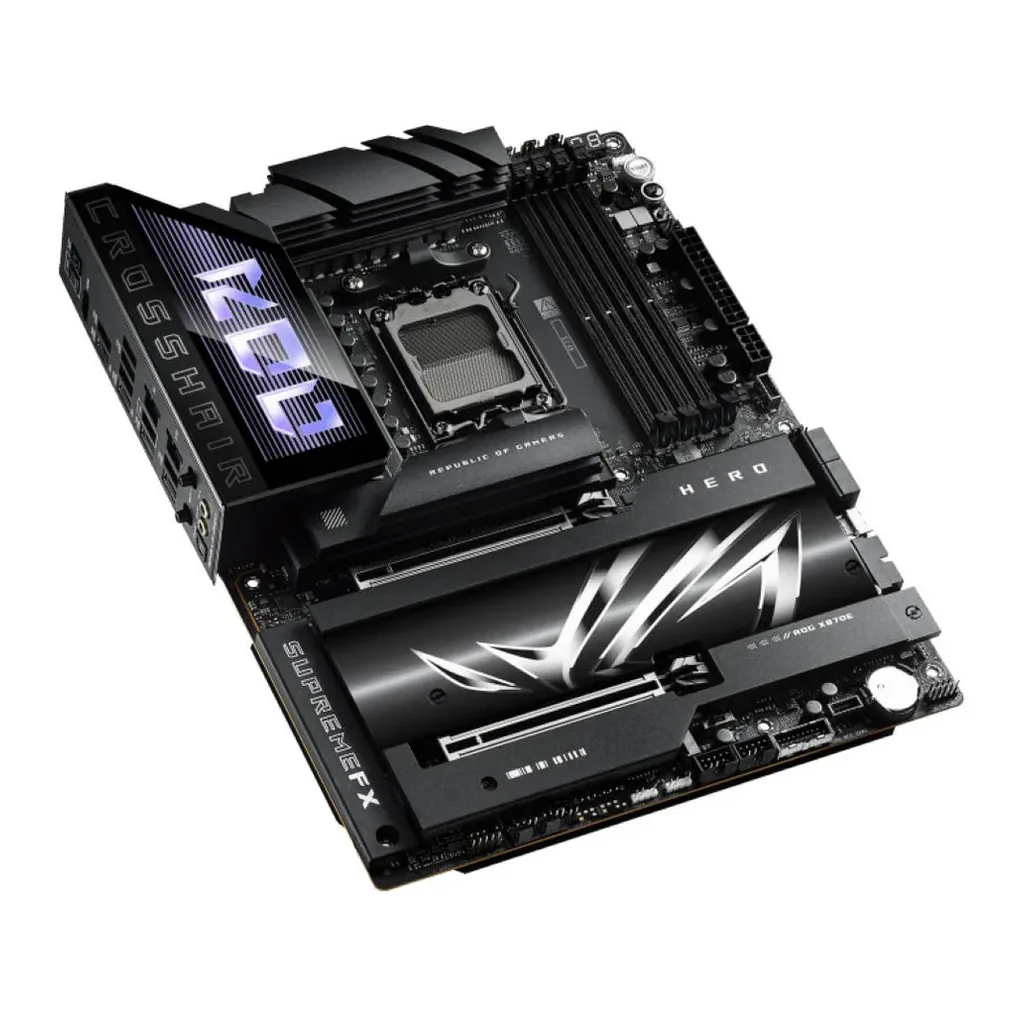 ASUS ROG CROSSHAIR X870E HERO, AMD AM5 Motherboard, DDR5 192GB Max Support EXPO, AI Intelligence, Wi-Fi 7, 2 x USB4 Ports, Overclocking Support | 90MB1IE0-M0EAY0 – Gallery image 4 ASUS ROG CROSSHAIR X870E HERO, AMD AM5 Motherboard, DDR5 192GB Max Support EXPO, AI Intelligence, Wi-Fi 7, 2 x USB4 Ports, Overclocking Support | 90MB1IE0-M0EAY0 – Gallery image 4