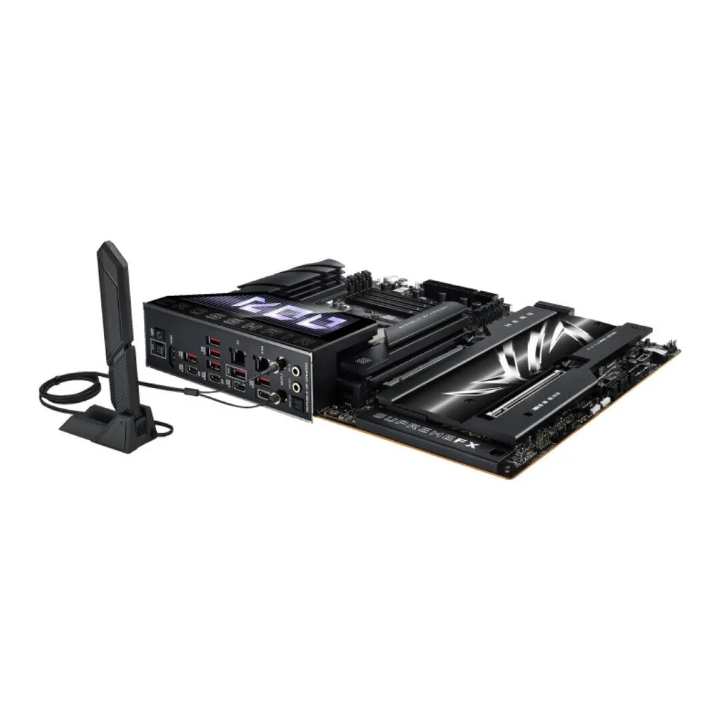 ASUS ROG CROSSHAIR X870E HERO, AMD AM5 Motherboard, DDR5 192GB Max Support EXPO, AI Intelligence, Wi-Fi 7, 2 x USB4 Ports, Overclocking Support | 90MB1IE0-M0EAY0 – Gallery image 9 ASUS ROG CROSSHAIR X870E HERO, AMD AM5 Motherboard, DDR5 192GB Max Support EXPO, AI Intelligence, Wi-Fi 7, 2 x USB4 Ports, Overclocking Support | 90MB1IE0-M0EAY0 – Gallery image 9