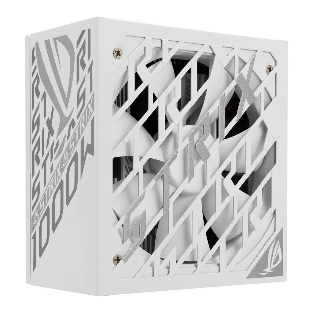 ASUS ROG Strix 1000W Platinum Fully Modular Power Supply, 80 PLUS Platinum Efficiency, Active PFC, GaN MOSFET, ATX 3.1 Compatible, Cybernetic Lambda A+, Dual Ball Fan Bearings, White | 90YE00W4-B0NA00 – Gallery image 4 ASUS ROG Strix 1000W Platinum Fully Modular Power Supply, 80 PLUS Platinum Efficiency, Active PFC, GaN MOSFET, ATX 3.1 Compatible, Cybernetic Lambda A+, Dual Ball Fan Bearings, White | 90YE00W4-B0NA00 – Gallery image 4