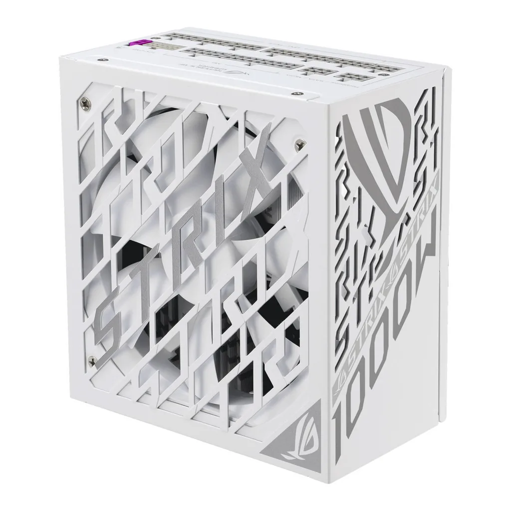 ASUS ROG Strix 1000W Platinum Fully Modular Power Supply, 80 PLUS Platinum Efficiency, Active PFC, GaN MOSFET, ATX 3.1 Compatible, Cybernetic Lambda A+, Dual Ball Fan Bearings, White | 90YE00W4-B0NA00 – Gallery image 5 ASUS ROG Strix 1000W Platinum Fully Modular Power Supply, 80 PLUS Platinum Efficiency, Active PFC, GaN MOSFET, ATX 3.1 Compatible, Cybernetic Lambda A+, Dual Ball Fan Bearings, White | 90YE00W4-B0NA00 – Gallery image 5