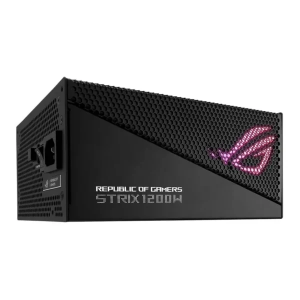 ASUS ROG STRIX 1200W Aura Edition Full Modular Power Supply, 80 PLUS Gold, ATX12V, 135mm Axial Tech Fan, Dual Ball Fan Bearings, Aluminum Case, Aura Sync, Black | 90YE00P0-B0NA00 – Main image ASUS ROG STRIX 1200W Aura Edition Full Modular Power Supply, 80 PLUS Gold, ATX12V, 135mm Axial Tech Fan, Dual Ball Fan Bearings, Aluminum Case, Aura Sync, Black | 90YE00P0-B0NA00 – Main image