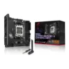 ASUS ROG STRIX B650E-I GAMING WIFI AM5 Mini-ITX Motherboard, AMD B650 Chipset, 2 CH 2x DDR5 DIMM, 64GB Max Memory, Wi-Fi 6E/2.5Gb Eth/ BT v5.2, 1x PCIe 5.0 x16, 1xHDMI, 1xUSB3.2 | 90MB1BI0-M0EAY0 – Main image ASUS ROG STRIX B650E-I GAMING WIFI AM5 Mini-ITX Motherboard, AMD B650 Chipset, 2 CH 2x DDR5 DIMM, 64GB Max Memory, Wi-Fi 6E/2.5Gb Eth/ BT v5.2, 1x PCIe 5.0 x16, 1xHDMI, 1xUSB3.2 | 90MB1BI0-M0EAY0 – Main image