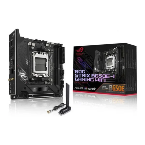 ASUS ROG Strix B650E-I Gaming WiFi Motherboard – Main image ASUS ROG Strix B650E-I Gaming WiFi Motherboard – Main image