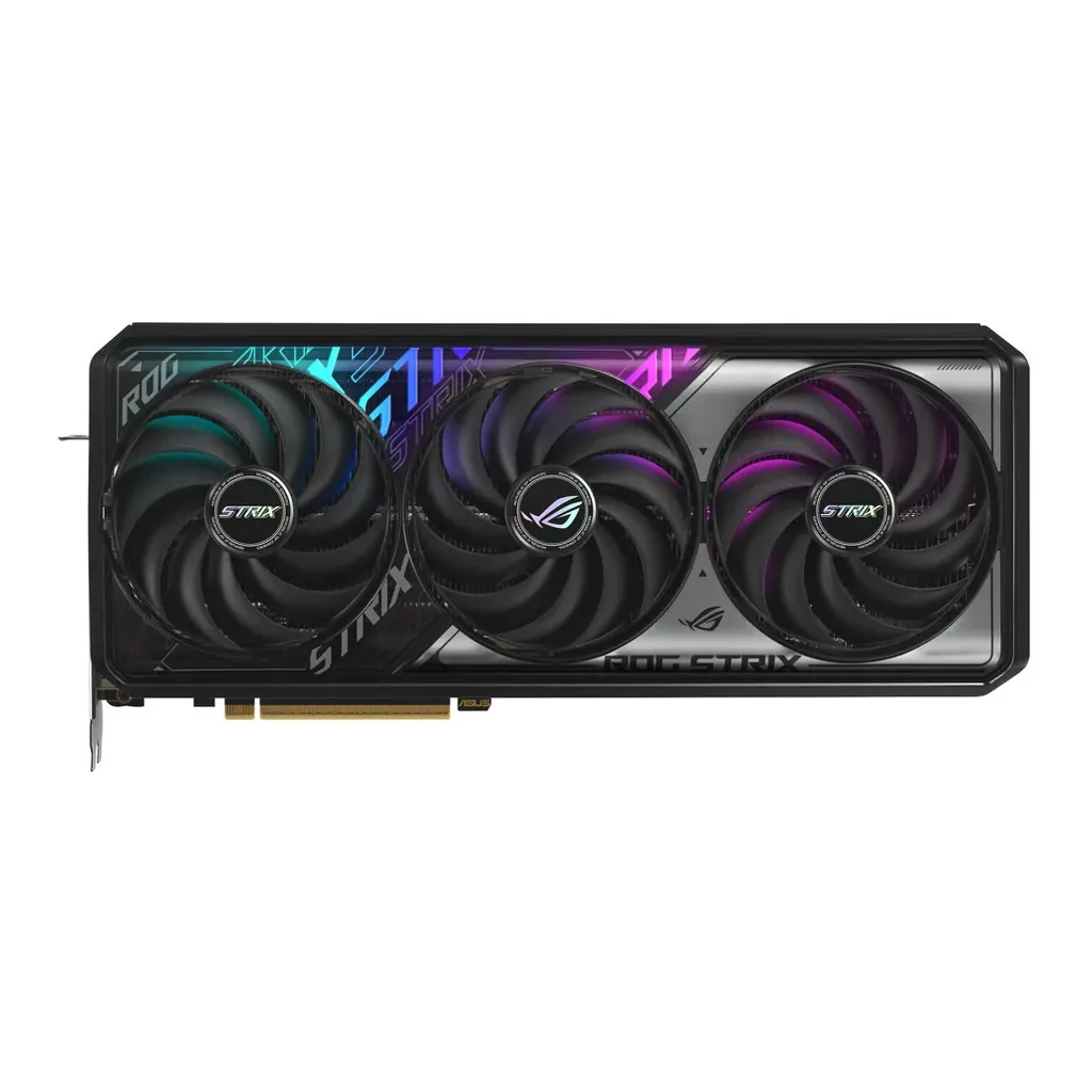 ASUS ROG Strix GeForce RTX 5070 Ti OC Edition Graphics Card, 16GB GDDR7 256-Bit Memory, 2602 MHz Boost Clock, 8960 CUDA Cores, 28 Gbps Memory Speed, P – Gallery image 1 ASUS ROG Strix GeForce RTX 5070 Ti OC Edition Graphics Card, 16GB GDDR7 256-Bit Memory, 2602 MHz Boost Clock, 8960 CUDA Cores, 28 Gbps Memory Speed, P – Gallery image 1