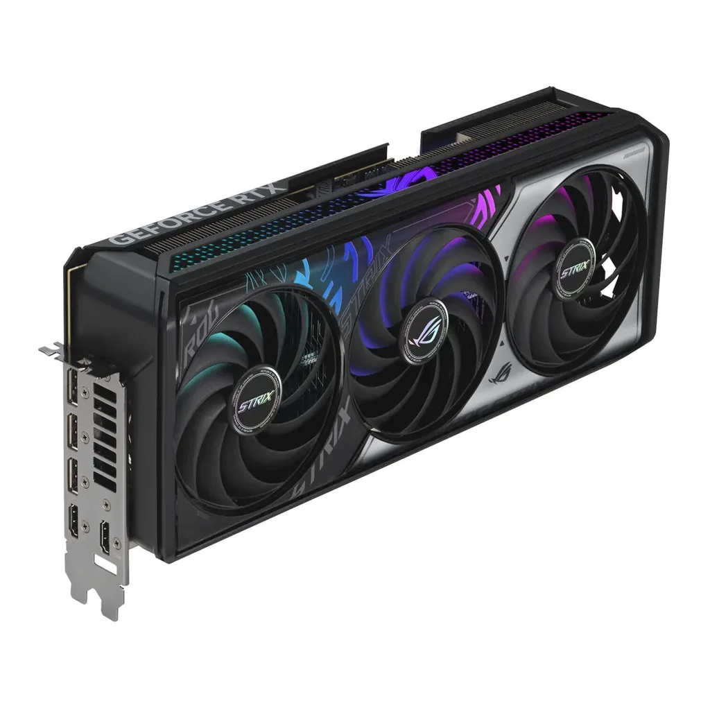 ASUS ROG Strix GeForce RTX 5070 Ti OC Edition Graphics Card, 16GB GDDR7 256-Bit Memory, 2602 MHz Boost Clock, 8960 CUDA Cores, 28 Gbps Memory Speed, P – Gallery image 2 ASUS ROG Strix GeForce RTX 5070 Ti OC Edition Graphics Card, 16GB GDDR7 256-Bit Memory, 2602 MHz Boost Clock, 8960 CUDA Cores, 28 Gbps Memory Speed, P – Gallery image 2