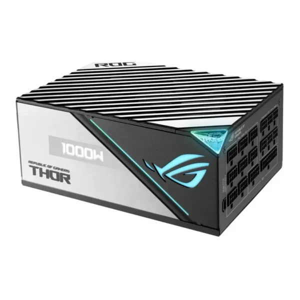 Asus Rog Thor 1000P2 ATX Power Supply Unit, With Aura Sync & OLED Display, 1000W Power, 80 Plus Platinum II Certification, 135mm PWM Fan, 0dB Cooling, Modular | 90YE00L1-B0NA00 / 90YE00L4-B0NA00 – Main image Asus Rog Thor 1000P2 ATX Power Supply Unit, With Aura Sync & OLED Display, 1000W Power, 80 Plus Platinum II Certification, 135mm PWM Fan, 0dB Cooling, Modular | 90YE00L1-B0NA00 / 90YE00L4-B0NA00 – Main image