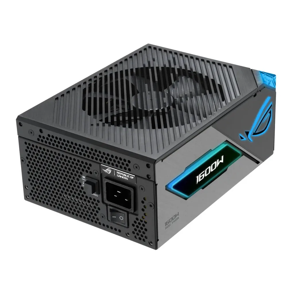 ASUS ROG Thor 1600W Titanium III Fully Modular Power Supply, 80 Plus Titanium Efficiency, Cybenetics Titanium Certification, Active PFC, ATX 3.1 Standard, GaN MOSFET Technology | 90YE00V1-B0NA00 – Gallery image 5 ASUS ROG Thor 1600W Titanium III Fully Modular Power Supply, 80 Plus Titanium Efficiency, Cybenetics Titanium Certification, Active PFC, ATX 3.1 Standard, GaN MOSFET Technology | 90YE00V1-B0NA00 – Gallery image 5