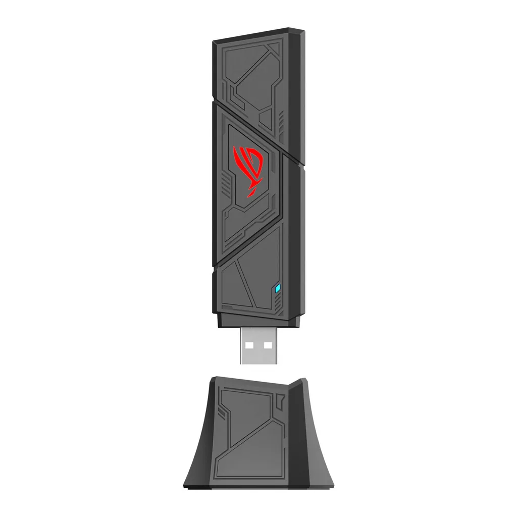 ASUS ROG USB-BE92 BE6500 Tri-Band Wi-Fi 7 USB Adapter, 2882Mbps 6GHz, 2882Mbps 5GHz, 688Mbps 2.4GHz, MLO, 4K-QAM, OFDMA, MU-MIMO, USB-A & USB-C, Plug & Play, WPA3, Win 10/11 | USB-BE92 – Main image ASUS ROG USB-BE92 BE6500 Tri-Band Wi-Fi 7 USB Adapter, 2882Mbps 6GHz, 2882Mbps 5GHz, 688Mbps 2.4GHz, MLO, 4K-QAM, OFDMA, MU-MIMO, USB-A & USB-C, Plug & Play, WPA3, Win 10/11 | USB-BE92 – Main image