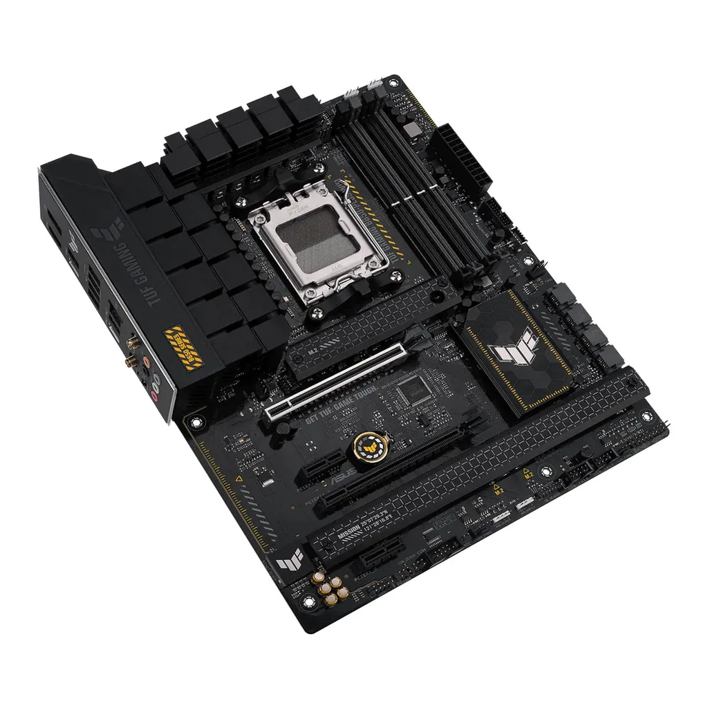 Asus Tuf Gaming B650-Plus Wifi DDR5 ATX Motherboard, AMD Socket AM5, B650 Chipset, 2.5Gb Ethernet, Bluetooth, WiFi 6E 6GHz, Max 128GB 4xDIMM Memory, PCIe 4.0x16, 3xM.2 Slot | 90MB1BZ0-M0EAY0 – Gallery image 3 Asus Tuf Gaming B650-Plus Wifi DDR5 ATX Motherboard, AMD Socket AM5, B650 Chipset, 2.5Gb Ethernet, Bluetooth, WiFi 6E 6GHz, Max 128GB 4xDIMM Memory, PCIe 4.0x16, 3xM.2 Slot | 90MB1BZ0-M0EAY0 – Gallery image 3