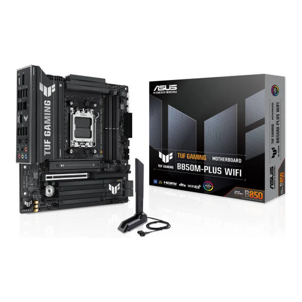 ASUS TUF Gaming B850M-Plus WiFi Motherboard – Main image ASUS TUF Gaming B850M-Plus WiFi Motherboard – Main image