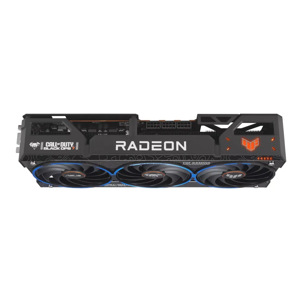 ASUS TUF Gaming Radeon RX 9070 XT Black Ops 7 Edition Graphics Card, 16GB GDDR6 256-Bit Memory, 3060 MHz Boost Clock, 20 Gbps Memory Speed, 4096 Stream Processor, PCI Express 5.0 – Gallery image 3 ASUS TUF Gaming Radeon RX 9070 XT Black Ops 7 Edition Graphics Card, 16GB GDDR6 256-Bit Memory, 3060 MHz Boost Clock, 20 Gbps Memory Speed, 4096 Stream Processor, PCI Express 5.0 – Gallery image 3