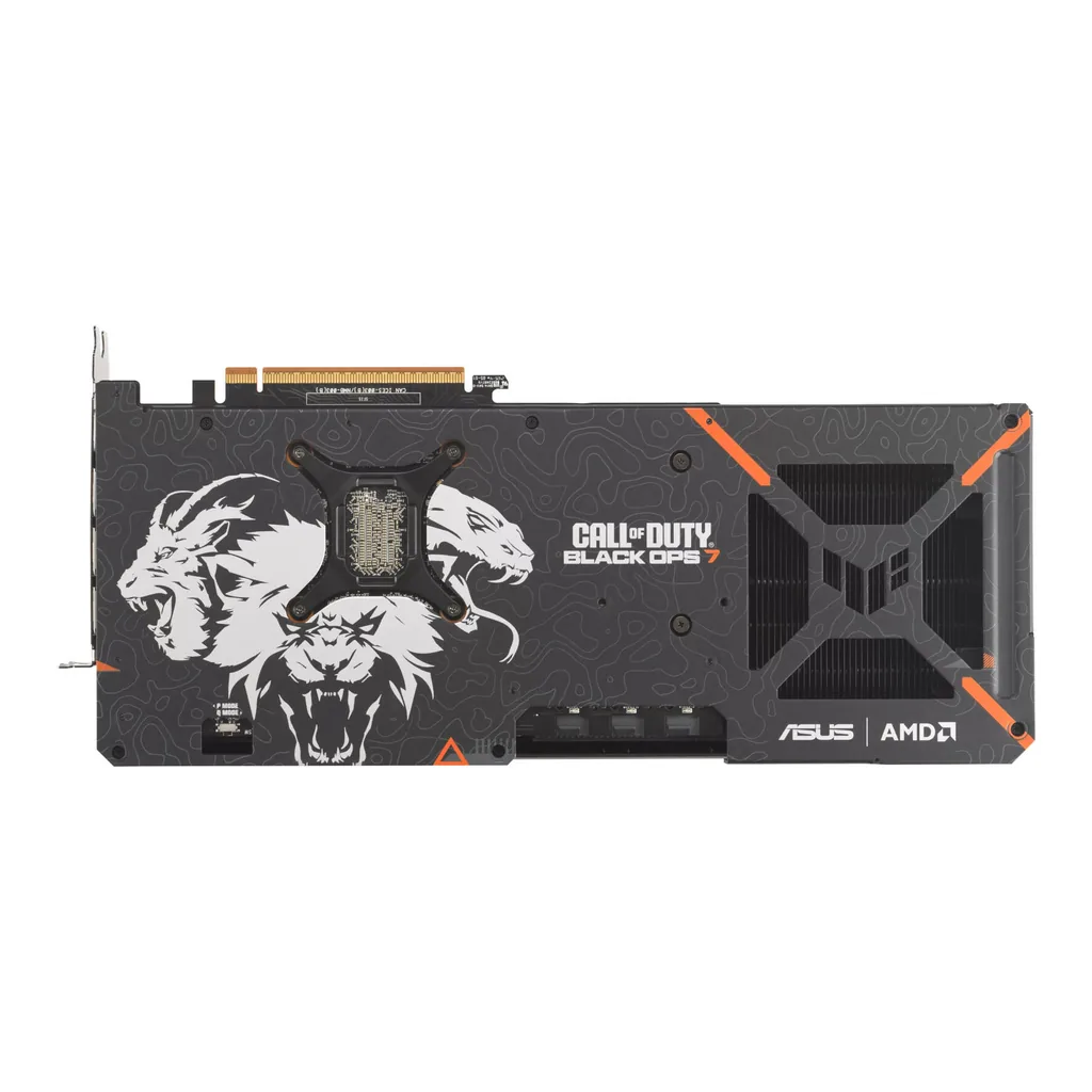 ASUS TUF Gaming Radeon RX 9070 XT Black Ops 7 Edition Graphics Card, 16GB GDDR6 256-Bit Memory, 3060 MHz Boost Clock, 20 Gbps Memory Speed, 4096 Stream Processor, PCI Express 5.0 – Gallery image 5 ASUS TUF Gaming Radeon RX 9070 XT Black Ops 7 Edition Graphics Card, 16GB GDDR6 256-Bit Memory, 3060 MHz Boost Clock, 20 Gbps Memory Speed, 4096 Stream Processor, PCI Express 5.0 – Gallery image 5