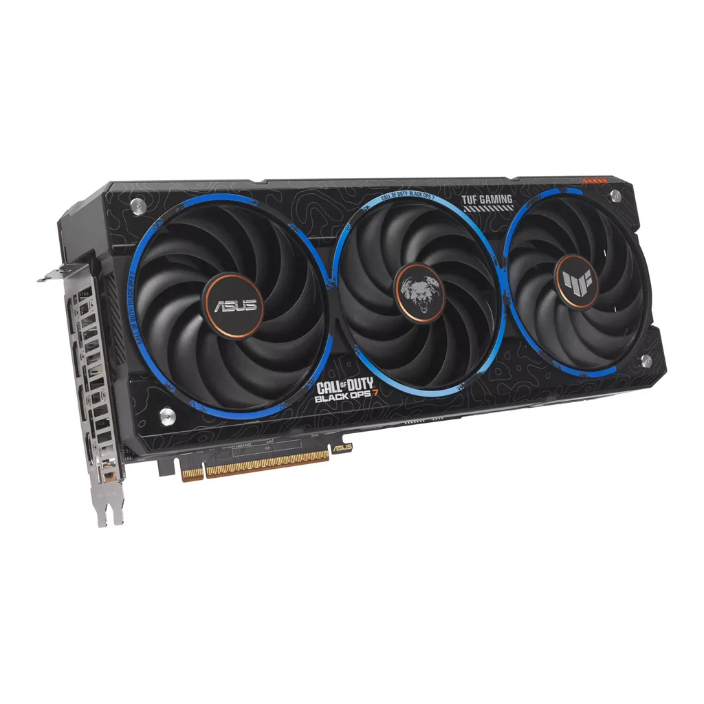 ASUS TUF Gaming Radeon RX 9070 XT Black Ops 7 Edition Graphics Card, 16GB GDDR6 256-Bit Memory, 3060 MHz Boost Clock, 20 Gbps Memory Speed, 4096 Stream Processor, PCI Express 5.0 – Gallery image 6 ASUS TUF Gaming Radeon RX 9070 XT Black Ops 7 Edition Graphics Card, 16GB GDDR6 256-Bit Memory, 3060 MHz Boost Clock, 20 Gbps Memory Speed, 4096 Stream Processor, PCI Express 5.0 – Gallery image 6