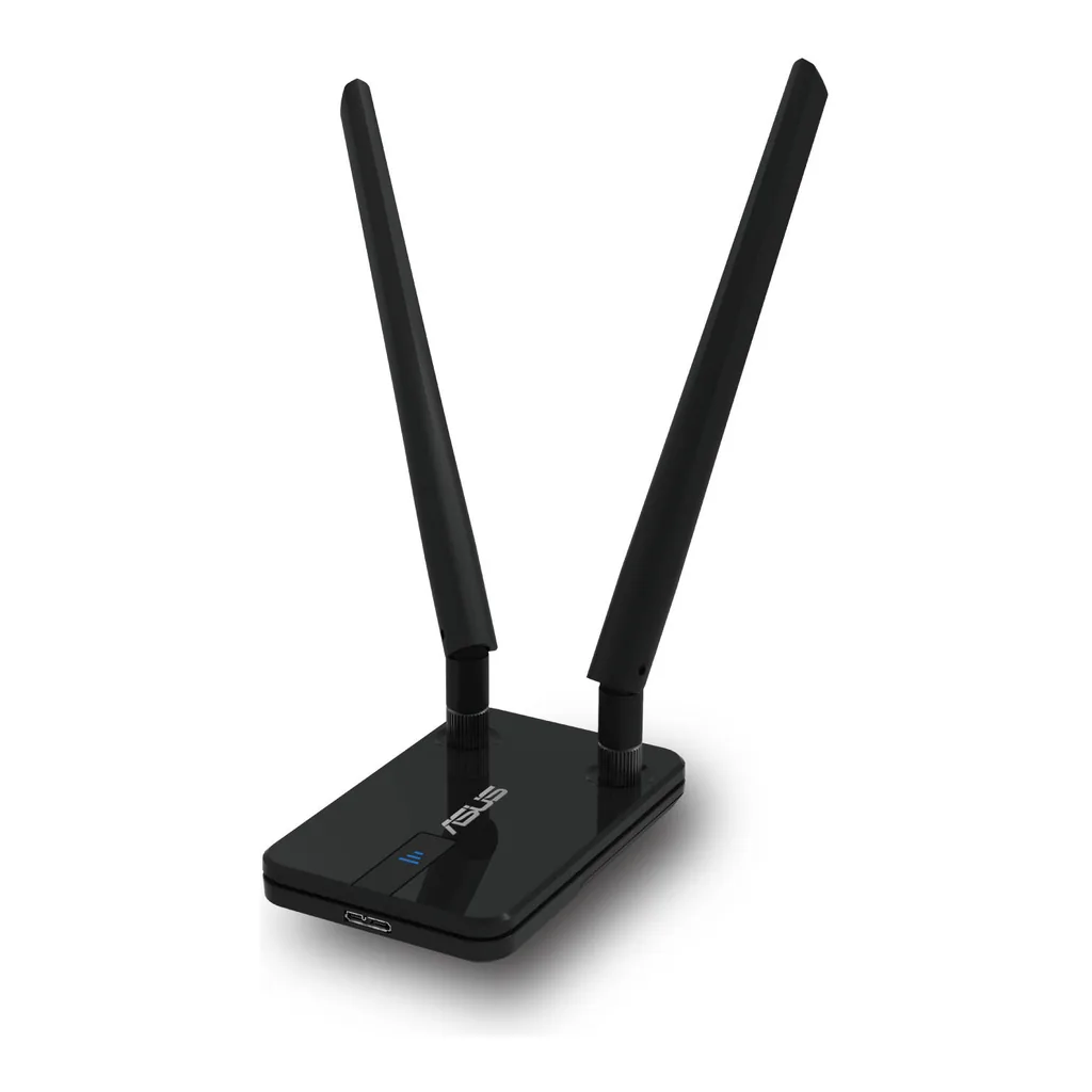 ASUS USB-AC58 Dual Band USB Adapter - AC1300, USB 3.0, 10x Faster Data Transfer, High-Gain Antenna, EZ WPS, Advanced Security | 90IG06I0-BM0400 – Gallery image 1 ASUS USB-AC58 Dual Band USB Adapter - AC1300, USB 3.0, 10x Faster Data Transfer, High-Gain Antenna, EZ WPS, Advanced Security | 90IG06I0-BM0400 – Gallery image 1