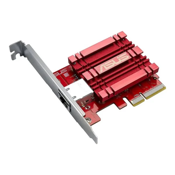 ASUS XG-C100C 10GBase-T PCIe Network Adapter, 10Gbps Networking, RJ45 Port, QoS, Win & Linux Compatible, Red | 90IG0760- M00B00 – Main image ASUS XG-C100C 10GBase-T PCIe Network Adapter, 10Gbps Networking, RJ45 Port, QoS, Win & Linux Compatible, Red | 90IG0760- M00B00 – Main image