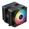 DeepCool AG620 ARGB Dual-Tower 120mm CPU Cooler, Black | R-AG620-BKAMMN-GJD - Image 1 DeepCool AG620 ARGB Dual-Tower 120mm CPU Cooler, Black | R-AG620-BKAMMN-GJD