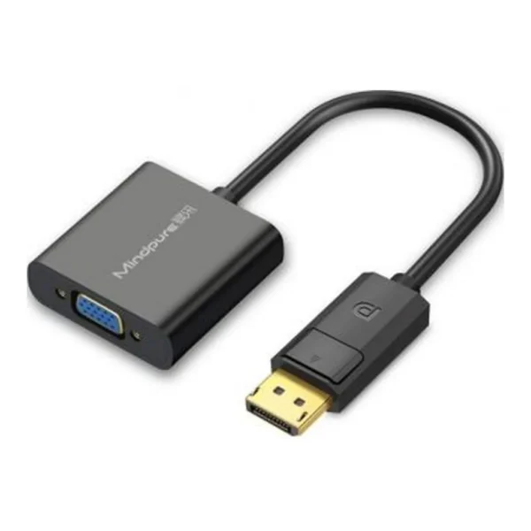 b06692d97efc10fc32434d8eb6906966-md.jpg Mindpure DisplayPort (DP) to VGA Adapter, Gold-Plated Display Port to VGA Adapter Male to Female for Computer, Desktop, Laptop, PC, Monitor, Projector, HDTV - Black