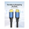 b1d760d332d7e3c908092a2461c1c332-hi.jpg Vention Cotton Braided HDMI-A Male to Male HD Cable, 8K Ultra HD Resolution, 3D Visuals, 48Gbps Total Bandwidth, Supports Dynamic HDR, Aluminum Alloy Type, 1 Meter Cable Length, Black/Blue