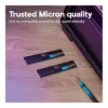 Crucial UDIMM Desktop Memory, 16GB (2x 8GB) Capacity, DDR5-5600 Memory Speed, CL46 CAS Latency, 1.1 Voltage, Black | CT2K8G56C46U5 - Image 5 Crucial UDIMM Desktop Memory, 16GB (2x 8GB) Capacity, DDR5-5600 Memory Speed, CL46 CAS Latency, 1.1 Voltage, Black | CT2K8G56C46U5 - Image 5