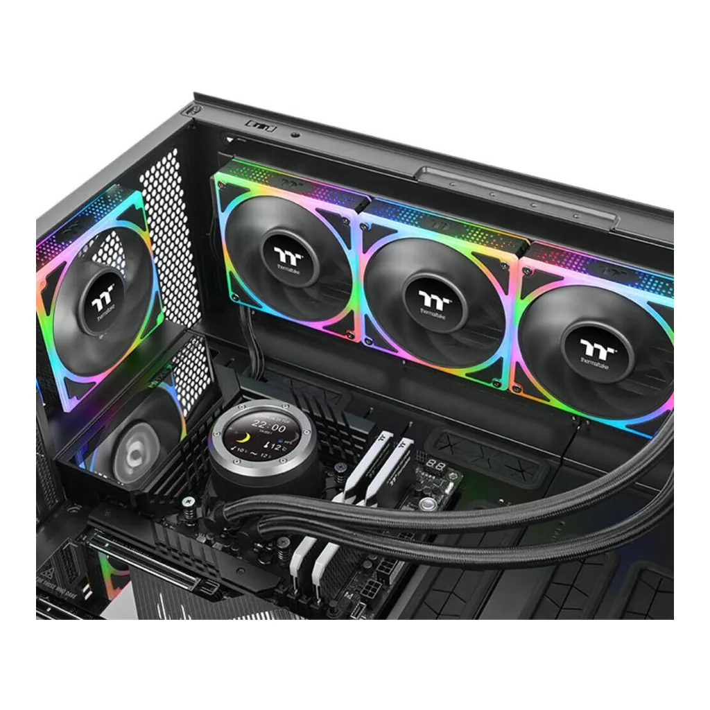 Thermaltake TOUGHFAN EX 120 ARGB Sync PC Cooling Fan, Black | CL-F210-PL12SW-A - Image 6 Thermaltake TOUGHFAN EX 120 ARGB Sync PC Cooling Fan, Black | CL-F210-PL12SW-A