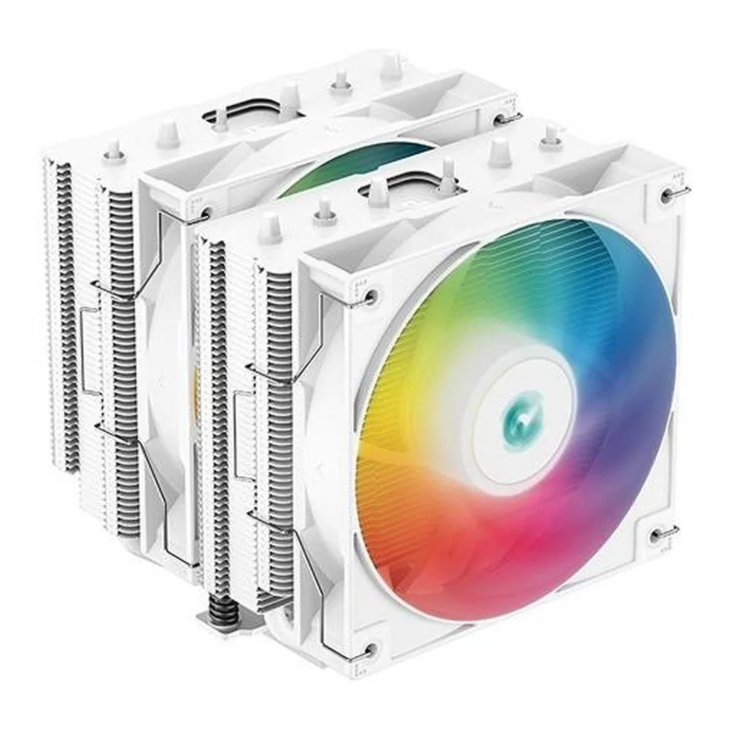 b56b0b24a1470a3039b11d50f7604513-hi.jpg DeepCool AG620 ARGB Dual-Tower 120mm CPU Cooler, White | R-AG620-WHANMN-G-2