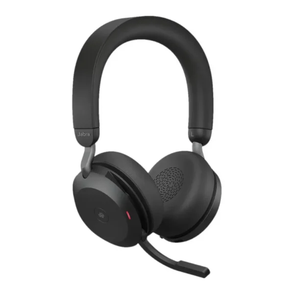 b56bfbbfbcf854b80b20c3956dcd41a8-hi.jpg Jabra Evolve2 75 MS Stereo USB-C Headset, Up to 100 Ft Wireless Range, Bluetooth, Active Noise Cancellation, Flexible Boom Mic, 36 Hours Battery Life, Dual-Foam Ear Cushions, Black