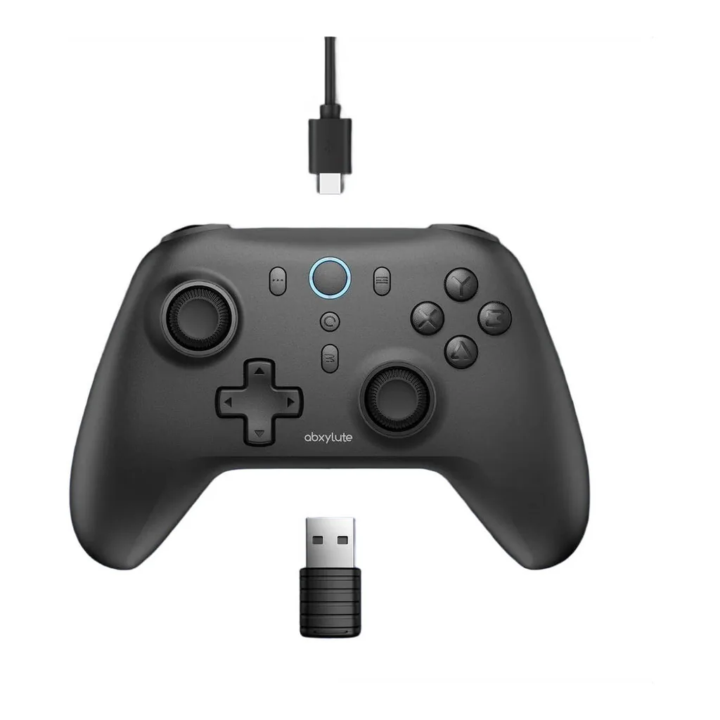b65af0a259d4b4eb566ca3fde0e01de5-hi.jpg abxylute C6 Wireless Gaming Controller, Hall Effect Sticks And Triggers, 1000Hz Polling Rate, Bluetooth, 2.4GHz Wireless, Gyro Sensor, Turbo Mode, Adjustable Vibration, Black