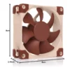 Noctua NF A8 FLX 80mm Cooling Fan, Brown - Image 6 Noctua NF A8 FLX 80mm Cooling Fan, Brown