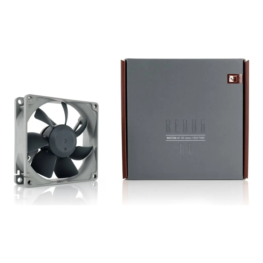 Noctua NF-R8 redux-1800 PWM High Performance Cooling Fan, Grey - Image 4 Noctua NF-R8 redux-1800 PWM High Performance Cooling Fan, Grey
