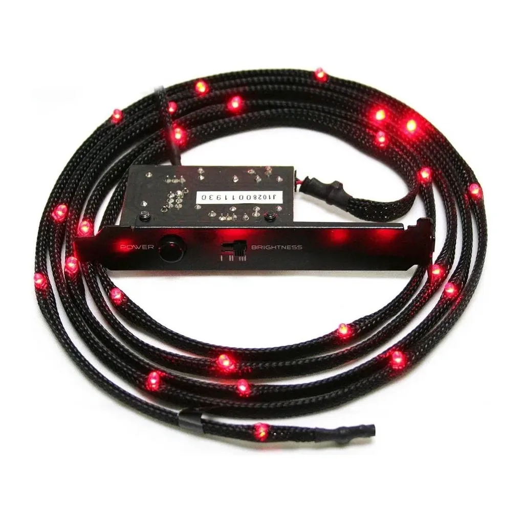 NZXT Light Sensitivity Sleeved LED Kit Orange 1 Meter | CB-LED10-OR - Image 2 NZXT Light Sensitivity Sleeved LED Kit Orange 1 Meter | CB-LED10-OR