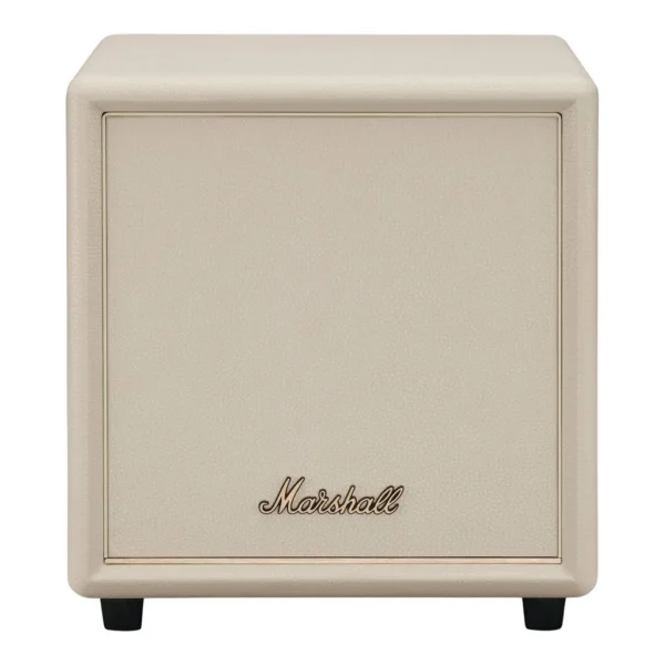 bb6d6c1c112e63d79032ddd89589ea9a-hi.jpg Marshall Heston Sub 200 Wireless Subwoofer, Deep Precise Bass, Bluetooth LE Audio, App Control, Rugged Eco Design, Versatile Placement, Updates, 79% Recycled Plastic, Cream