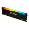 Kingston Fury Beast RGB 16GB DDR4 Single Desktop Memory, 3200MT/s Memory Speed, CL16 CAS Latency, 288-Pin Kit, AMD Ryzen Ready, Intel XMP Certified, Black | KF432C16BB2A/16 - Image 2 Kingston Fury Beast RGB 16GB DDR4 Single Desktop Memory, 3200MT/s Memory Speed, CL16 CAS Latency, 288-Pin Kit, AMD Ryzen Ready, Intel XMP Certified, Black | KF432C16BB2A/16 - Image 2