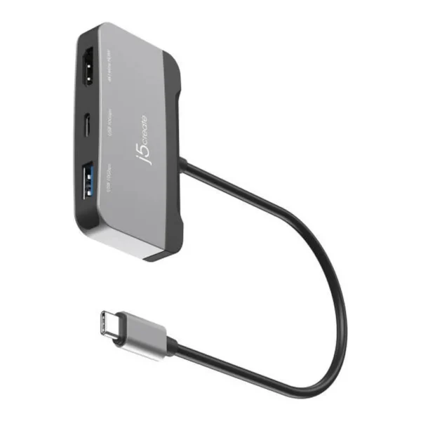 bcb30e1e89d990e6bb73baee96fdaf97-md.jpg J5create USB-C to 4K HDMI 144Hz & USB 10Gbps Adapter, 4-in-1 USB-C, HDMI 4K@144Hz, USB-A 3.2 Gen 2 10Gbps, USB-C 3.2 Gen 2 10Gbps & 100W Power Delivery, Plug & Play, Gray | J5-JCA399G