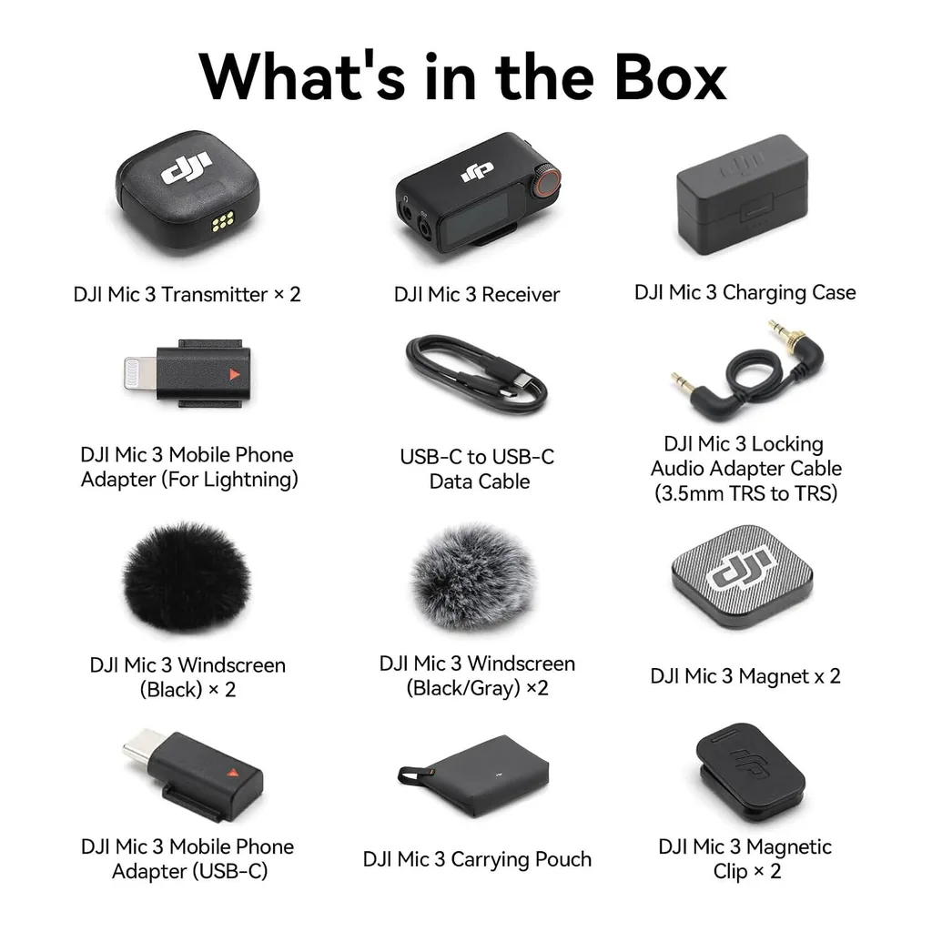 bd9016bbfb25d7319802d5562c785ef9-hi.jpg DJI Mic 3 Bundle 2 TX + 1 RX + Charging Case