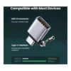 bedb48d7b2abc5392e0064ef85a2933d-hi.jpg UGREEN Type-C to USB 3.0 A Adapter Cable with Lanyard, 5Gbps OTG High-Speed Data Transfer Aluminum Shell Compact Converter for Laptop and Phone, Space Grey | 50283