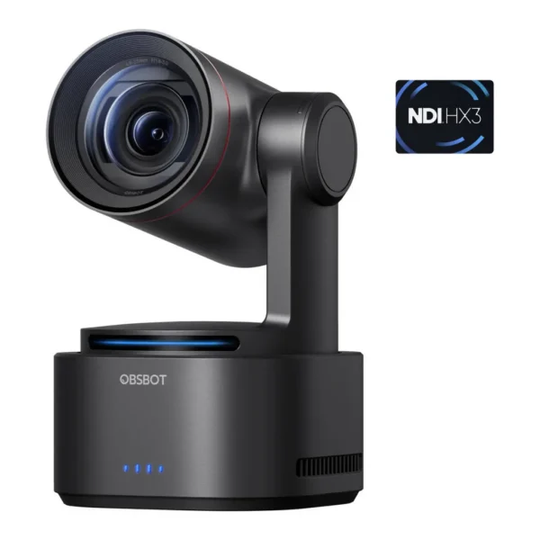 befbd3ccabfc09b3f7cc25df524f3e86-hi.jpg OBSBOT Tail 2 AI-Powered PTZR 4K Live Production Camera NDI Edition, 1/1.5" CMOS Image Sensor, f/1.8 - f/3.0 Aperture, High Resolution up to 4K@60fps & 1080P@120fps, 6-axis Gyroscope, Black