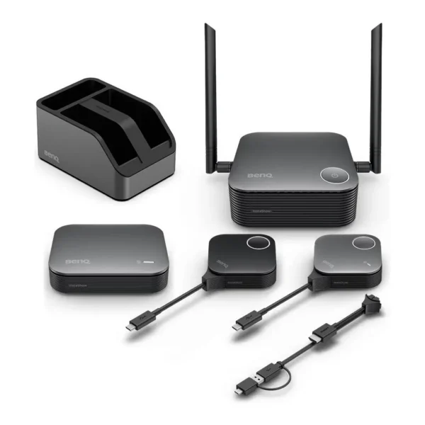 BenQ InstaShow VS25 Wireless Conferencing System, 4K UHD 60Hz HDMI Output, Plug & Play, BYOM/BYOD Conferencing, WiFi 6, USB-C Transmitter, 64 Devices Support, AES128 Security | VS25 – Main image BenQ InstaShow VS25 Wireless Conferencing System, 4K UHD 60Hz HDMI Output, Plug & Play, BYOM/BYOD Conferencing, WiFi 6, USB-C Transmitter, 64 Devices Support, AES128 Security | VS25 – Main image