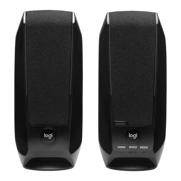 bfdb434146c061ea3994bbfb4d0e8528-hi.jpg Logitech S150 USB Stereo Speakers, Volume Up And Volume Down Buttons, Mute/Unmute Button, Power Indicator Light, USB-A Port, Black