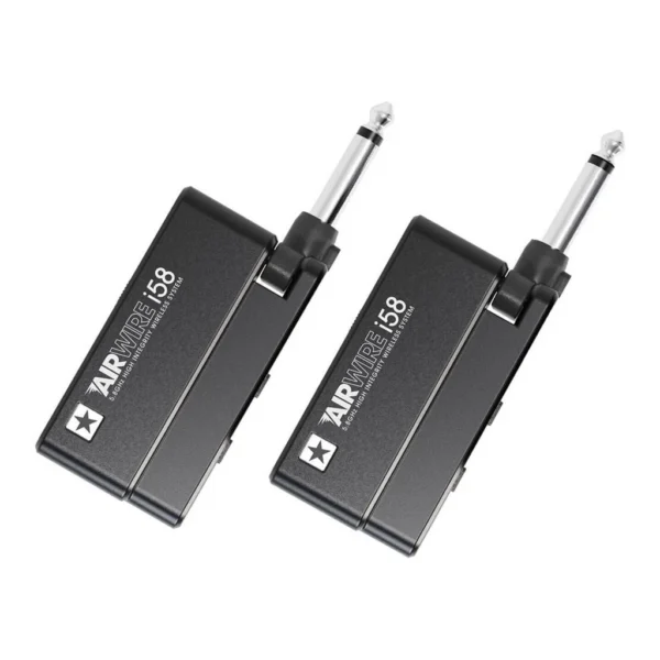 Blackstar Airwire i58 Wireless Instrument System, 5.8GHz Digital Guitar Wireless System, 6ms Latency, 100ft Range, 4 Channels, USB-C Charging, Plug And Play, Cable Tone Mode, Black | BA278010 – Main image Blackstar Airwire i58 Wireless Instrument System, 5.8GHz Digital Guitar Wireless System, 6ms Latency, 100ft Range, 4 Channels, USB-C Charging, Plug And Play, Cable Tone Mode, Black | BA278010 – Main image