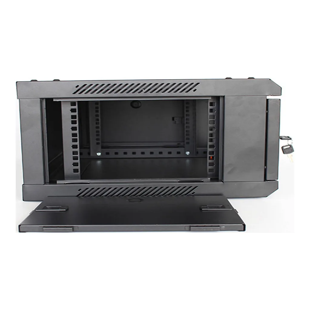 Bolein 4U Wall Mount Network Cabinet, 600x450mm Dimension, 19'' Rack, Removable Side Panels, Single Section, Black | BLWM-6404 – Gallery image 2 Bolein 4U Wall Mount Network Cabinet, 600x450mm Dimension, 19'' Rack, Removable Side Panels, Single Section, Black | BLWM-6404 – Gallery image 2