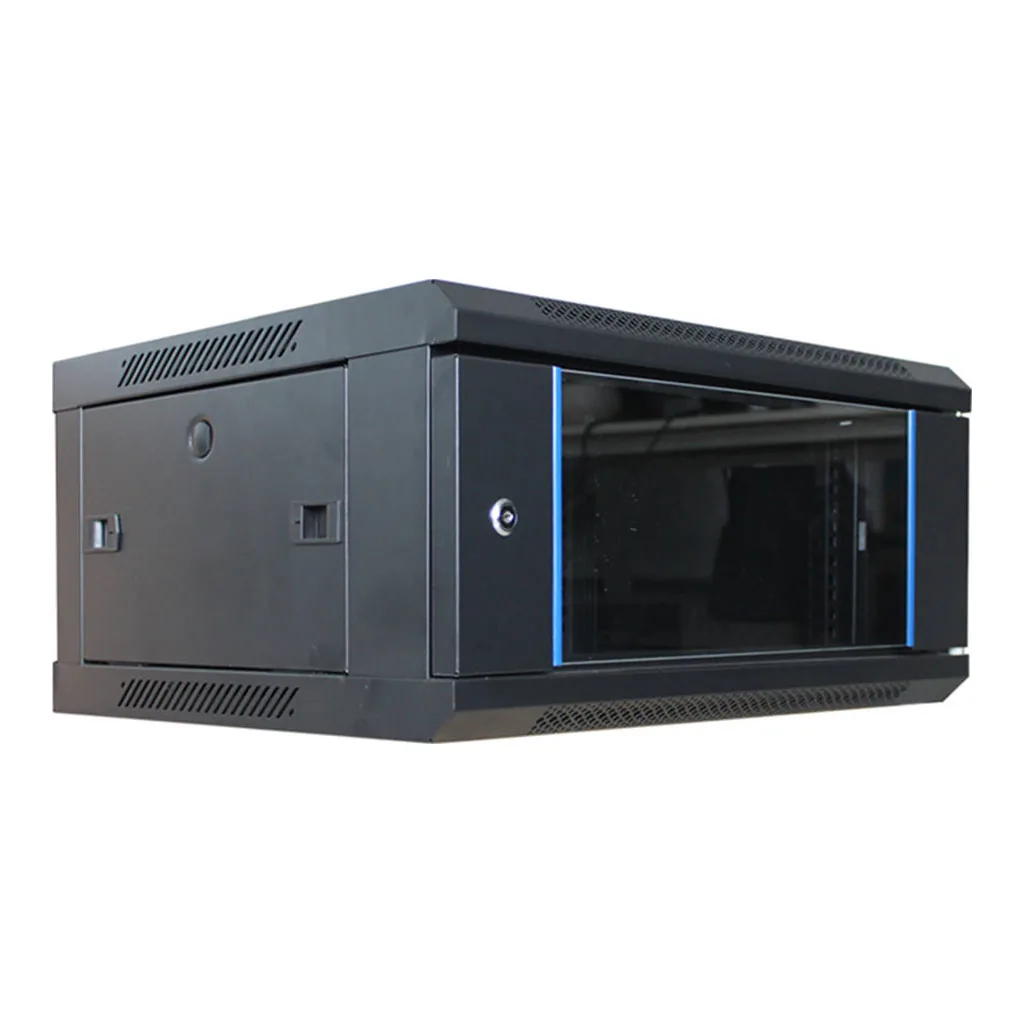 Bolein 4U Wall Mount Network Cabinet, 600x450mm Dimension, 19'' Rack, Removable Side Panels, Single Section, Black | BLWM-6404 – Main image Bolein 4U Wall Mount Network Cabinet, 600x450mm Dimension, 19'' Rack, Removable Side Panels, Single Section, Black | BLWM-6404 – Main image
