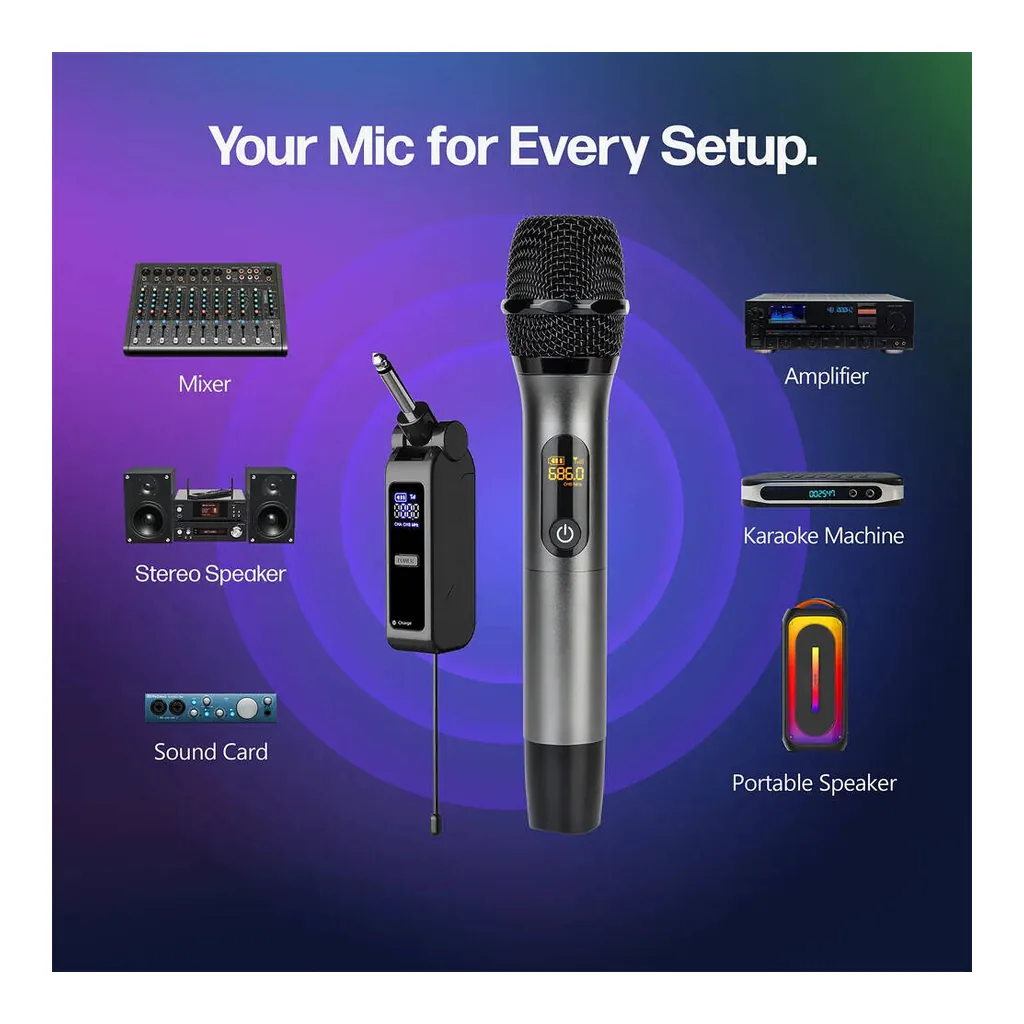 c061fc1d2784b3b9677a658507b452e3-hi.jpg MAGIC STAR Professional Wireless Microphone