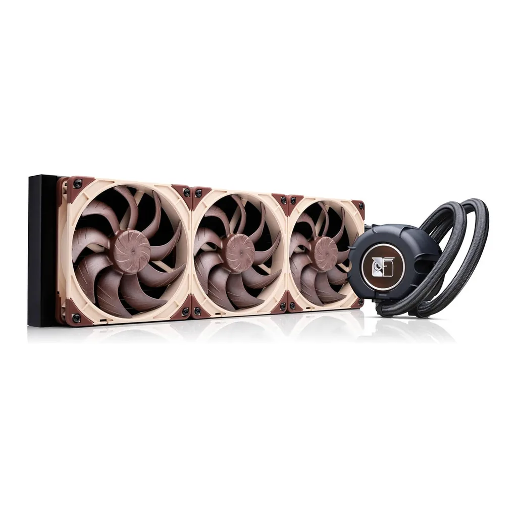 Noctua 420mm AIO Liquid CPU Cooler, Black/Brown/Beige | NL-LC1-42 - Image 1 Noctua 420mm AIO Liquid CPU Cooler, Black/Brown/Beige | NL-LC1-42