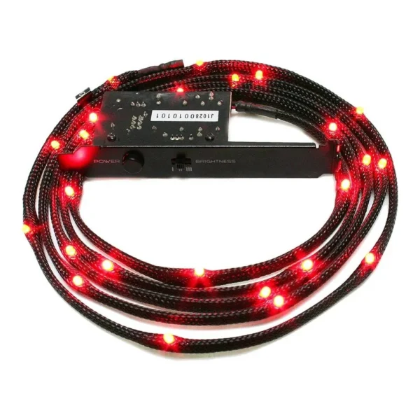 NZXT Light Sensitivity Sleeved LED Kit Orange 2 Meter | CB-LED20-OR - Image 1 NZXT Light Sensitivity Sleeved LED Kit Orange 2 Meter | CB-LED20-OR