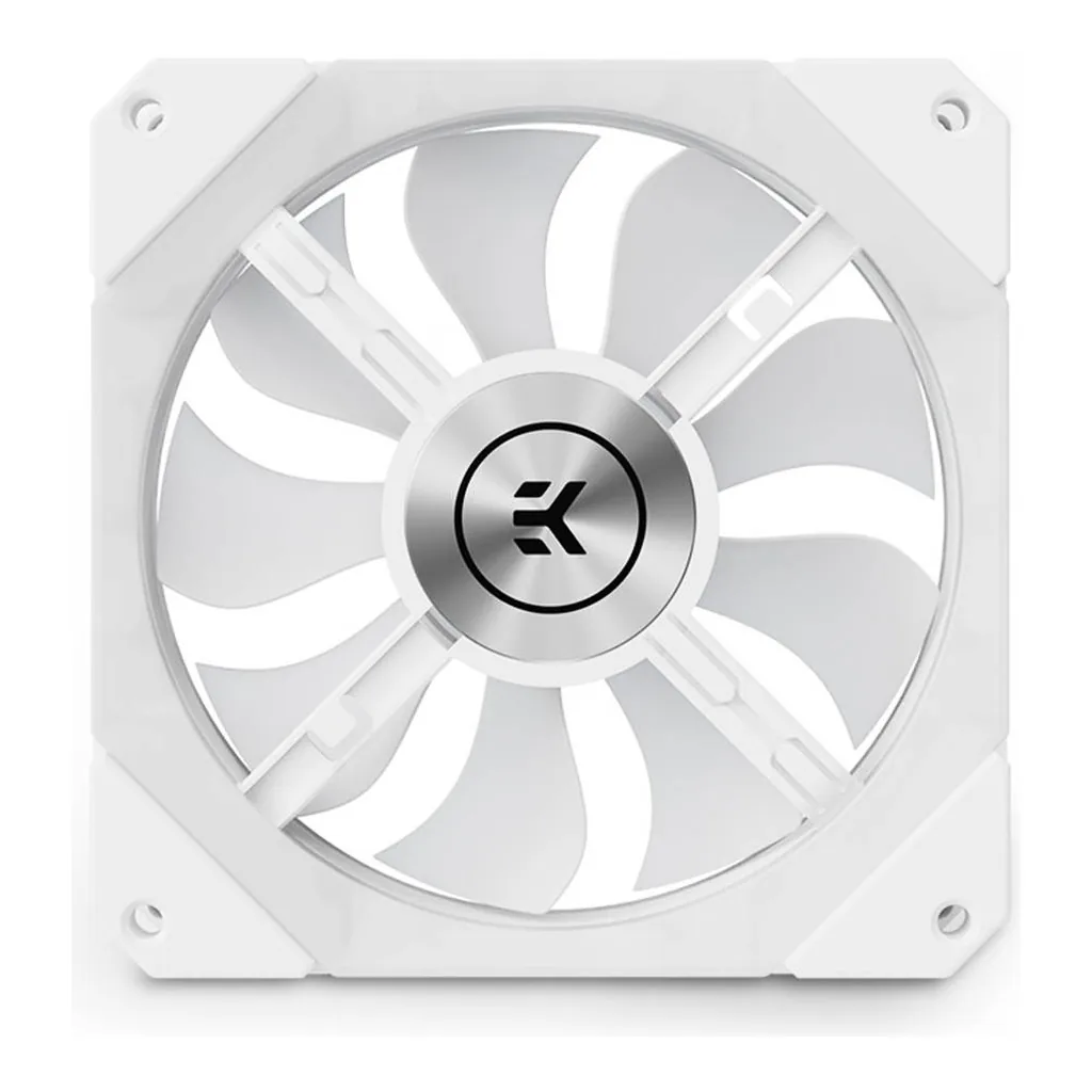 EKWB EK-Quantum Impulse 120 D-RGB 120mm Computer Cooling Fan, White | 3831109854204 - Image 1 EKWB EK-Quantum Impulse 120 D-RGB 120mm Computer Cooling Fan, White | 3831109854204